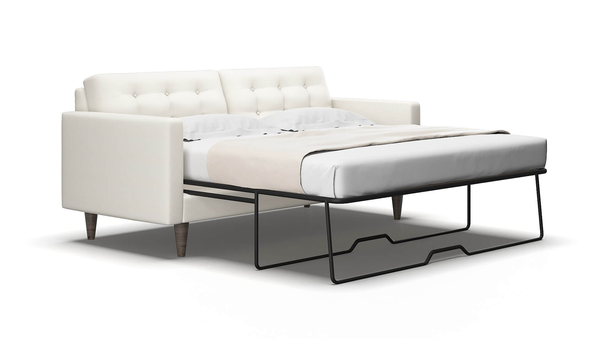 Turin R_prize Cream Sofa Sleeper Espresso legs 2