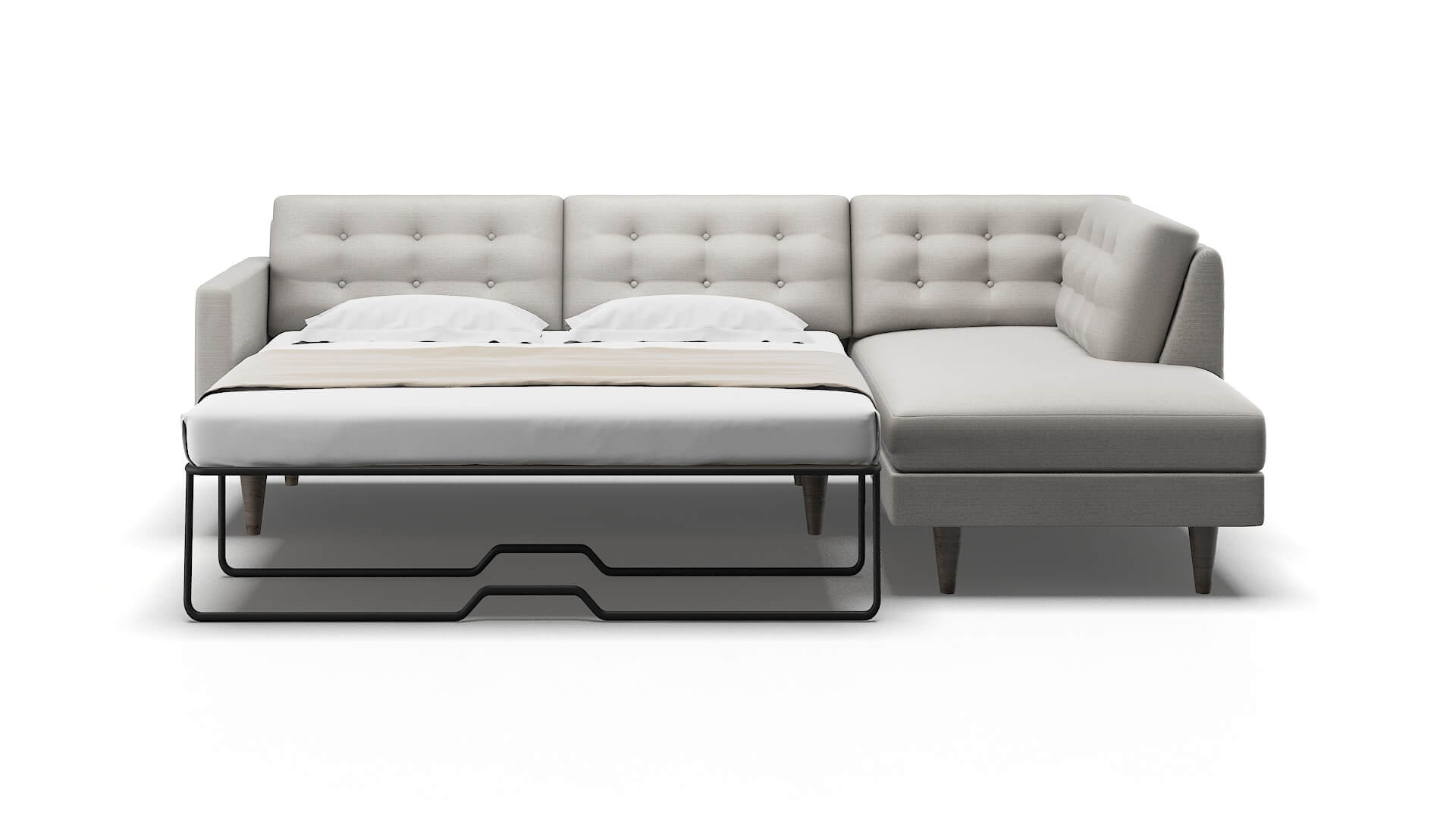 Turin Redondo Stone Panel Sleeper Espresso legs 1