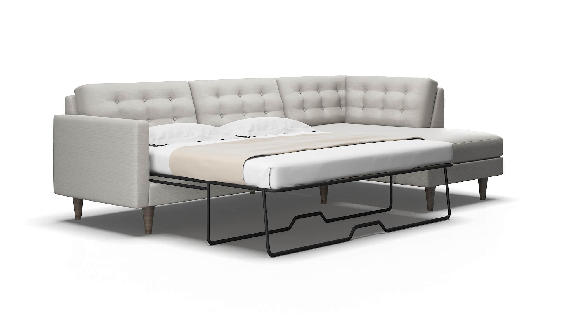 Turin Redondo stone Panel sleeper Espresso Legs  2