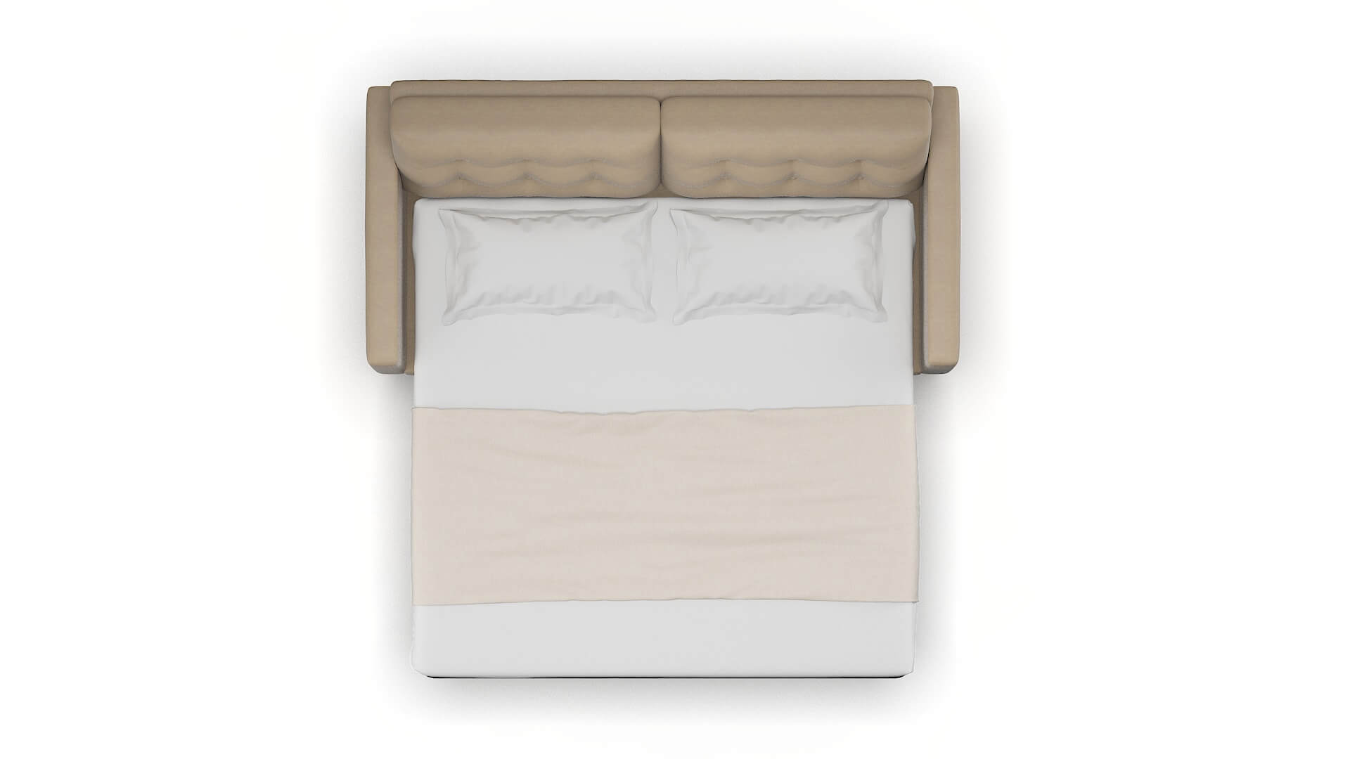 Turin Rocket Cappuccino Sofa Sleeper Espresso legs 3