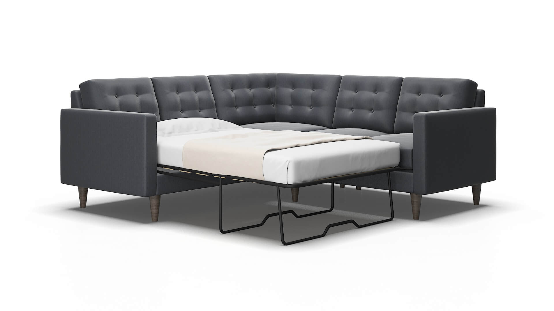 Turin Rocket eclipse Sectional sleeper Espresso Legs  2