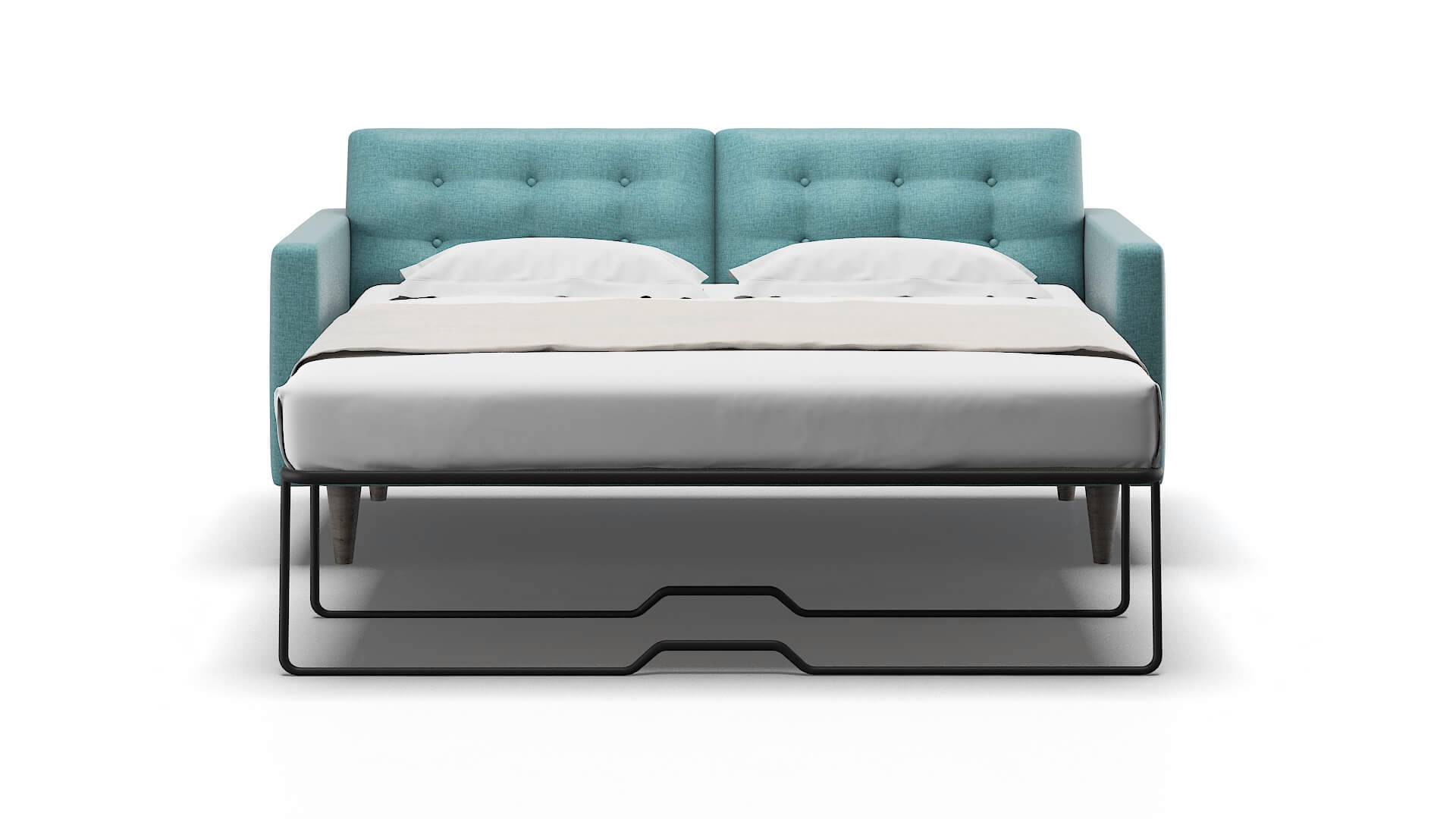 Turin Rocket Peacock Sofa Sleeper Espresso legs 1