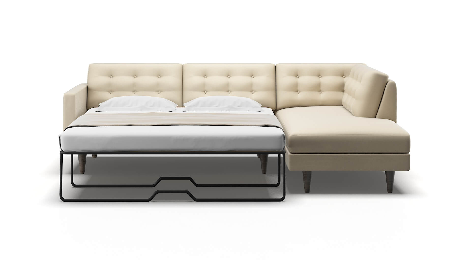 Turin Rocket Sand Panel Sleeper Espresso legs 1