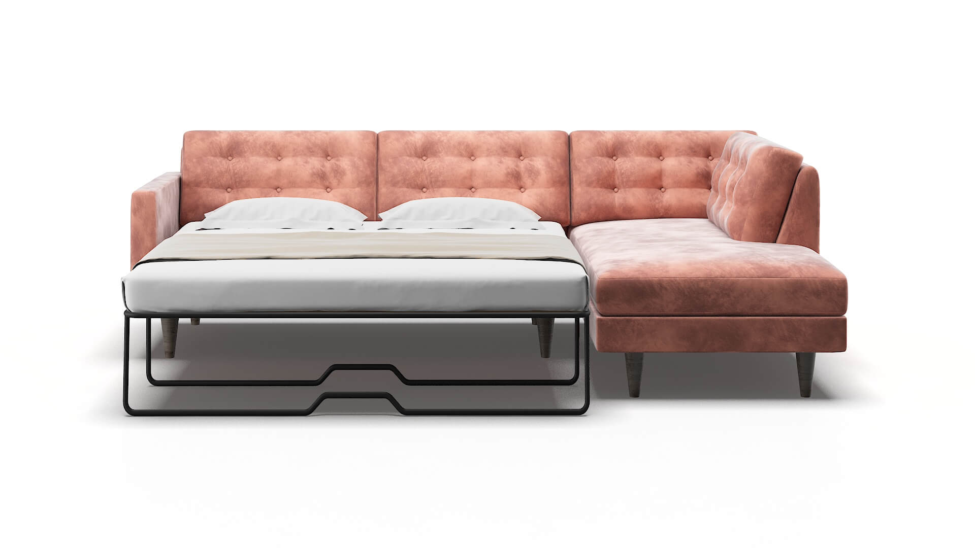 Turin Royale Blush Panel Sleeper Espresso legs 1