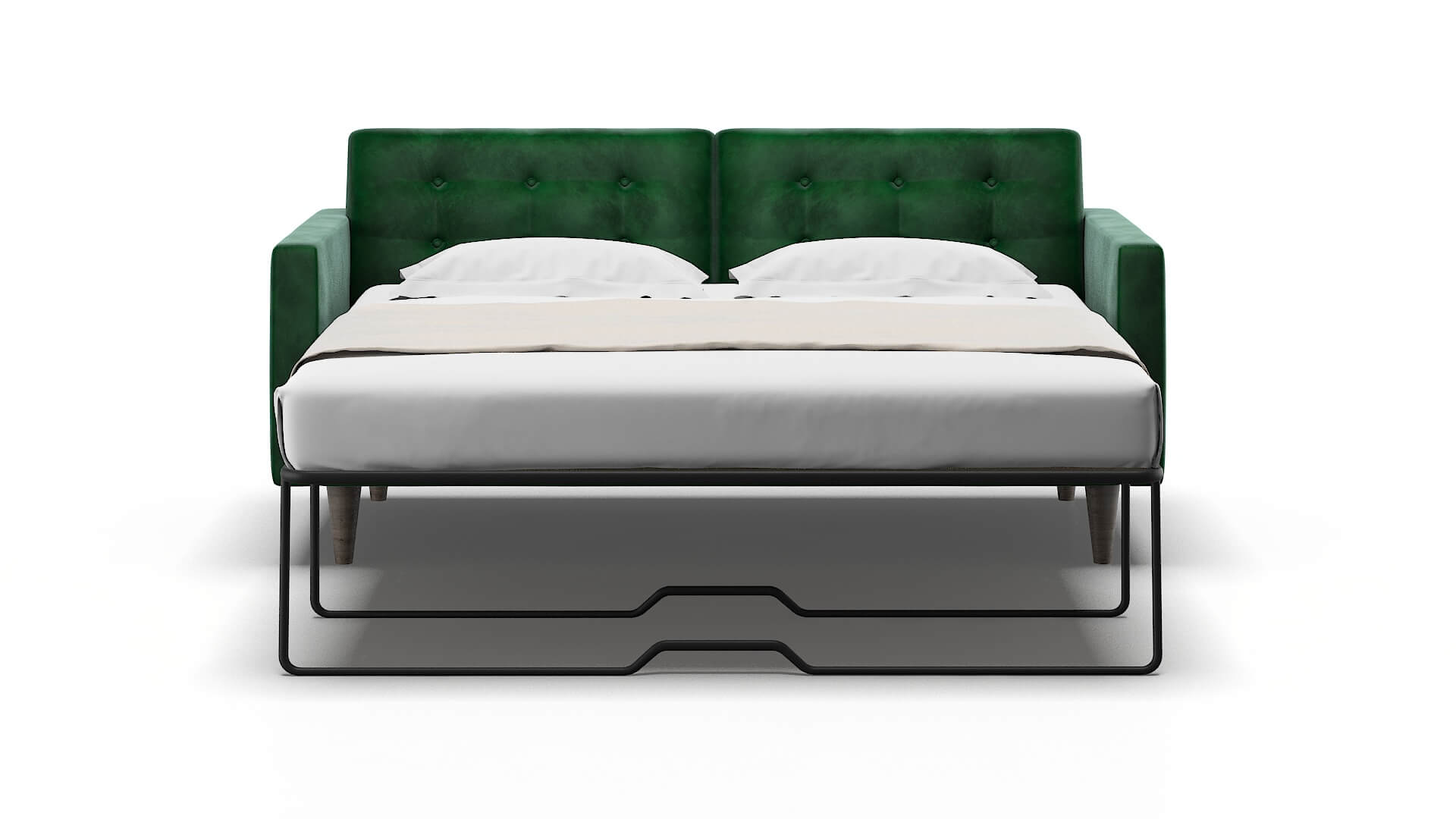 Turin Royale Evergreen Sofa Sleeper Espresso legs 1
