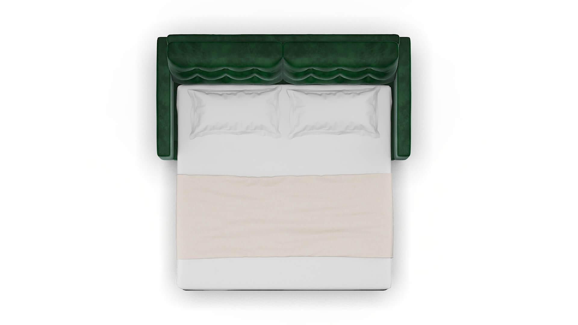 Turin Royale Evergreen Sofa Sleeper Espresso legs 3