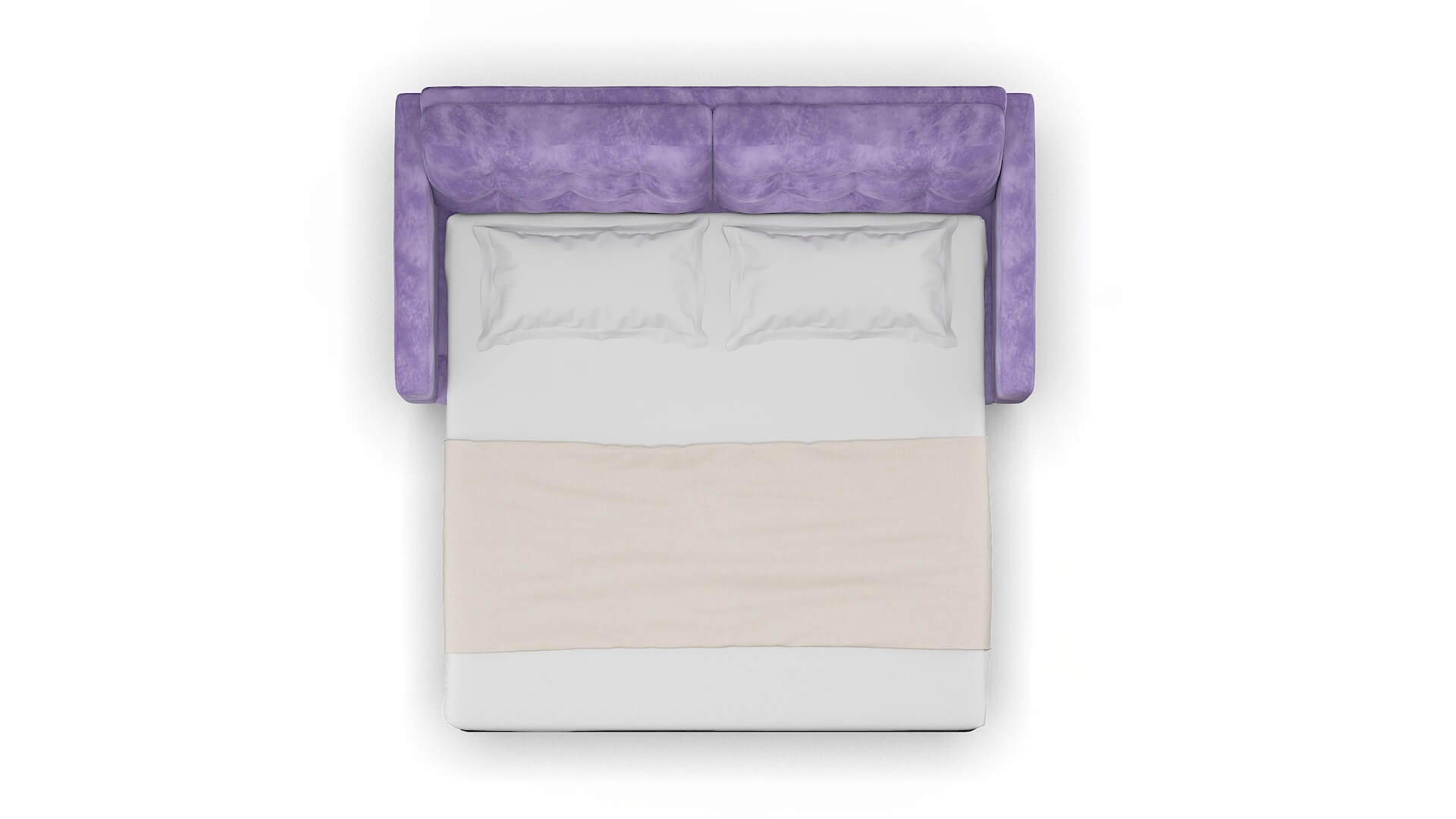 Turin Royale Lavender Sofa Sleeper Espresso legs 3