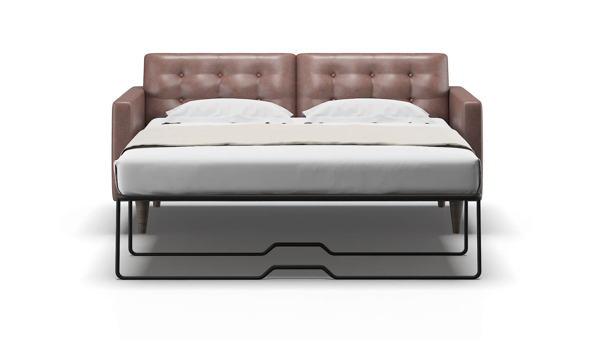 Turin Royale Mocha Sofa Sleeper Espresso legs 1