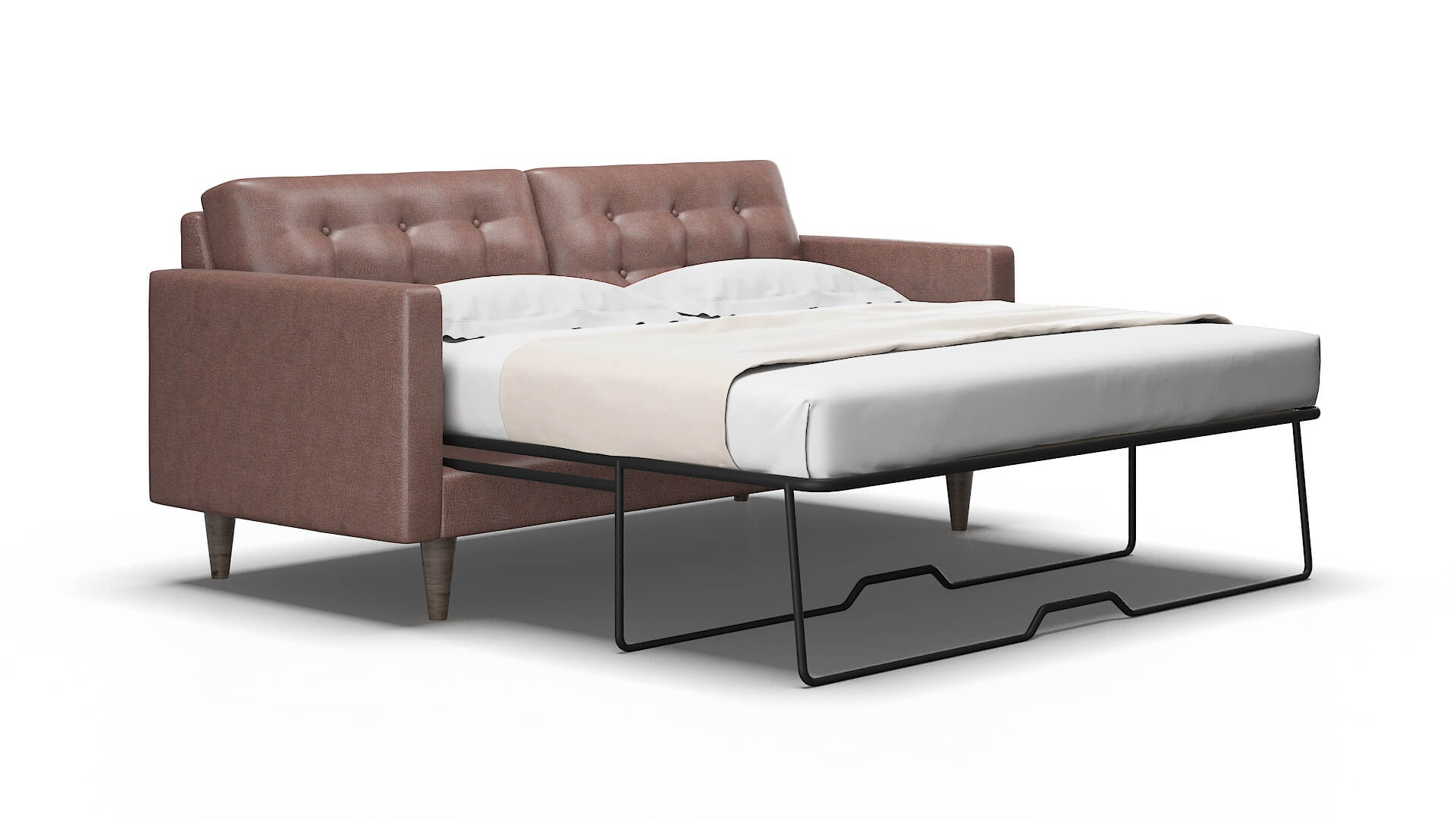 Turin Royale Mocha Sofa Sleeper Espresso legs 2