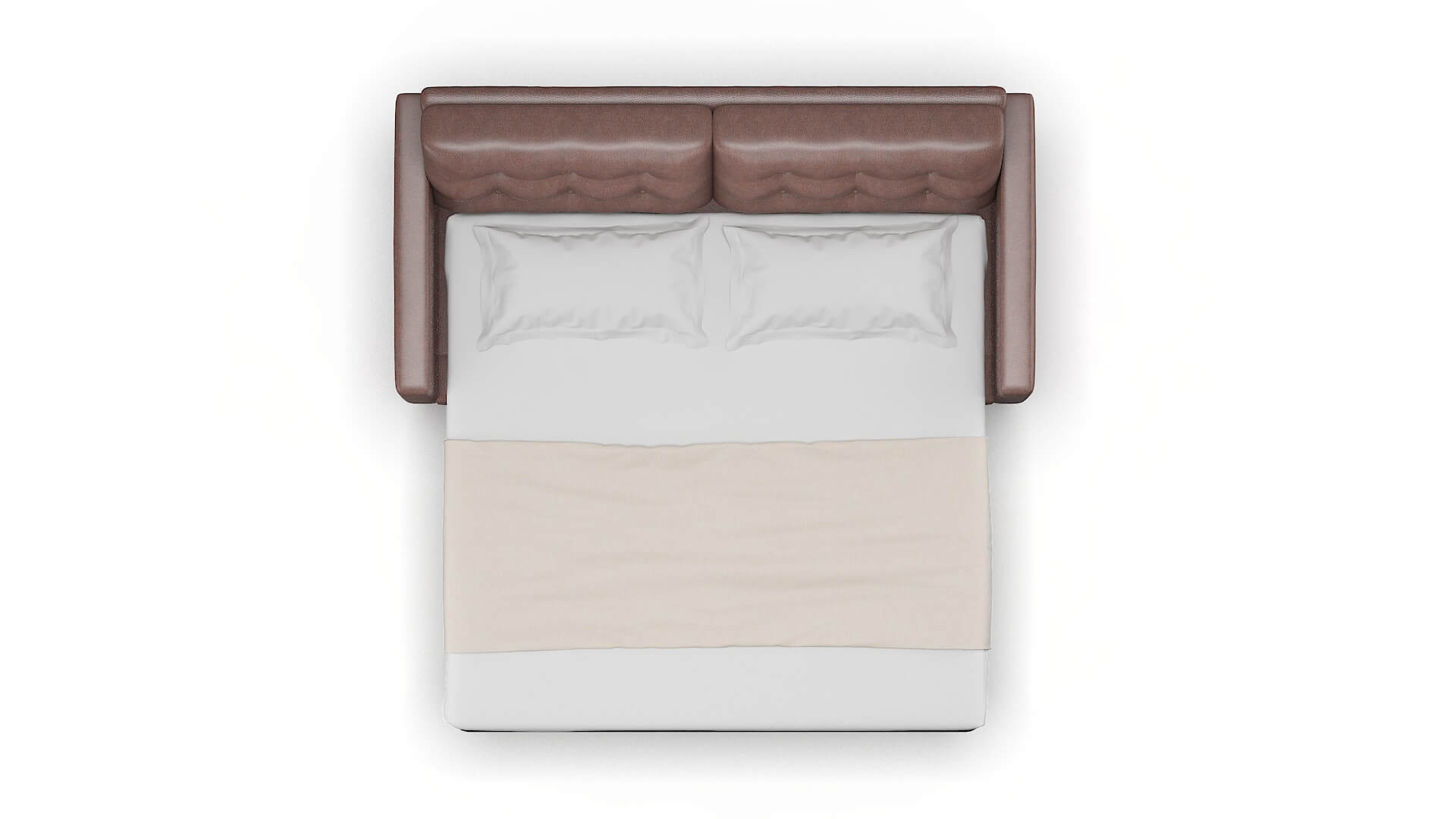 Turin Royale Mocha Sofa Sleeper Espresso legs 3