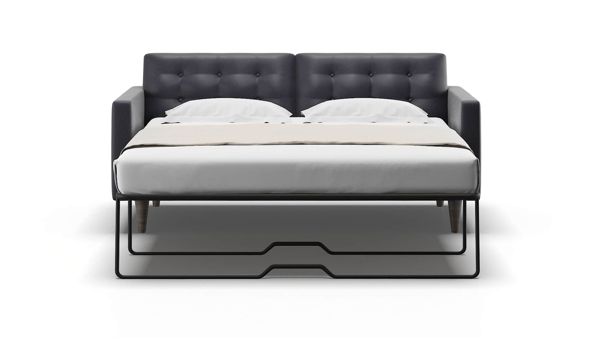 Turin Sasha Navy Sofa Sleeper Espresso legs 1