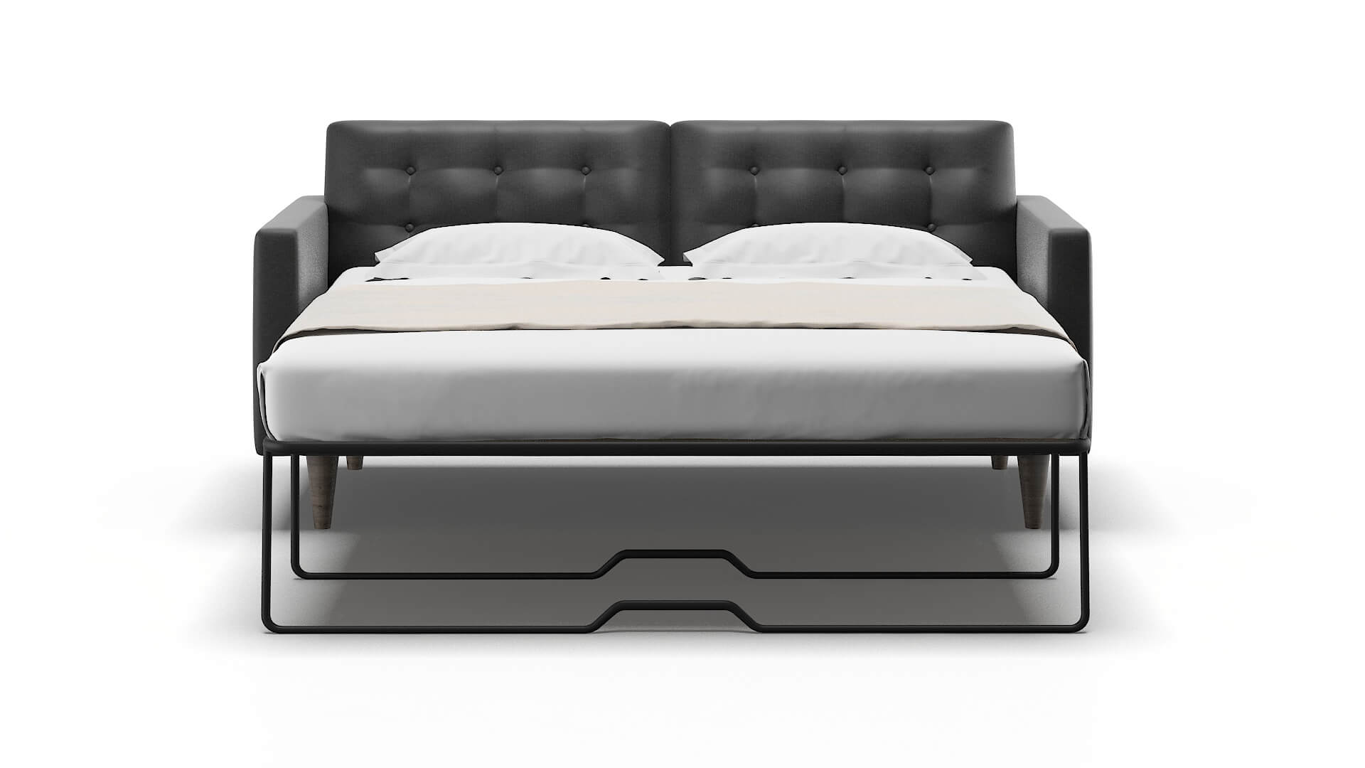 Turin Sosoftness 54 Sofa Sleeper Espresso legs 1