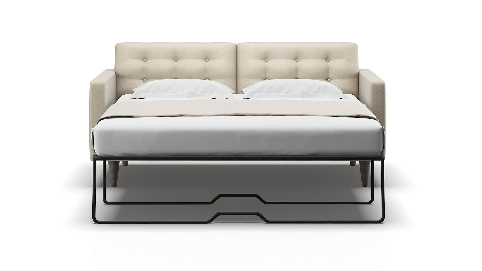 Turin Sosoftness 72 Sofa Sleeper Espresso legs 1