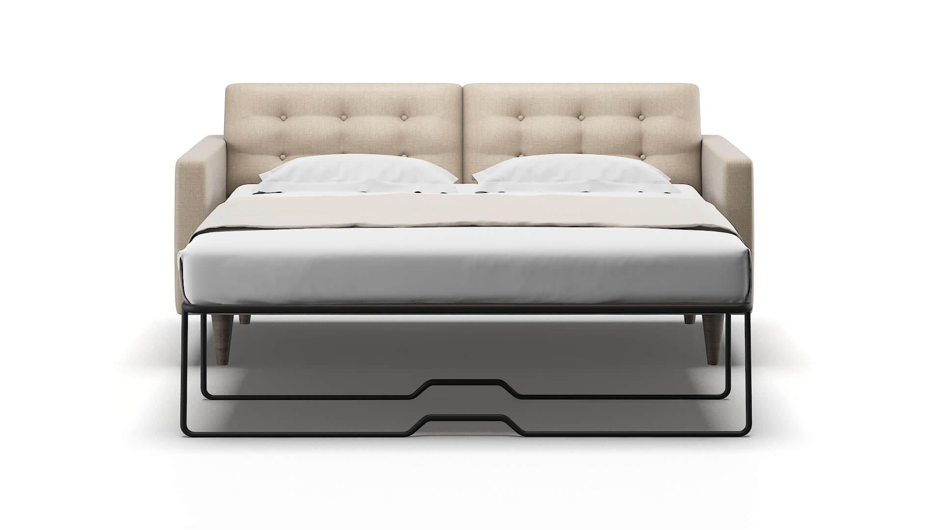 Turin Sosoftness 74 Sofa Sleeper Espresso legs 1