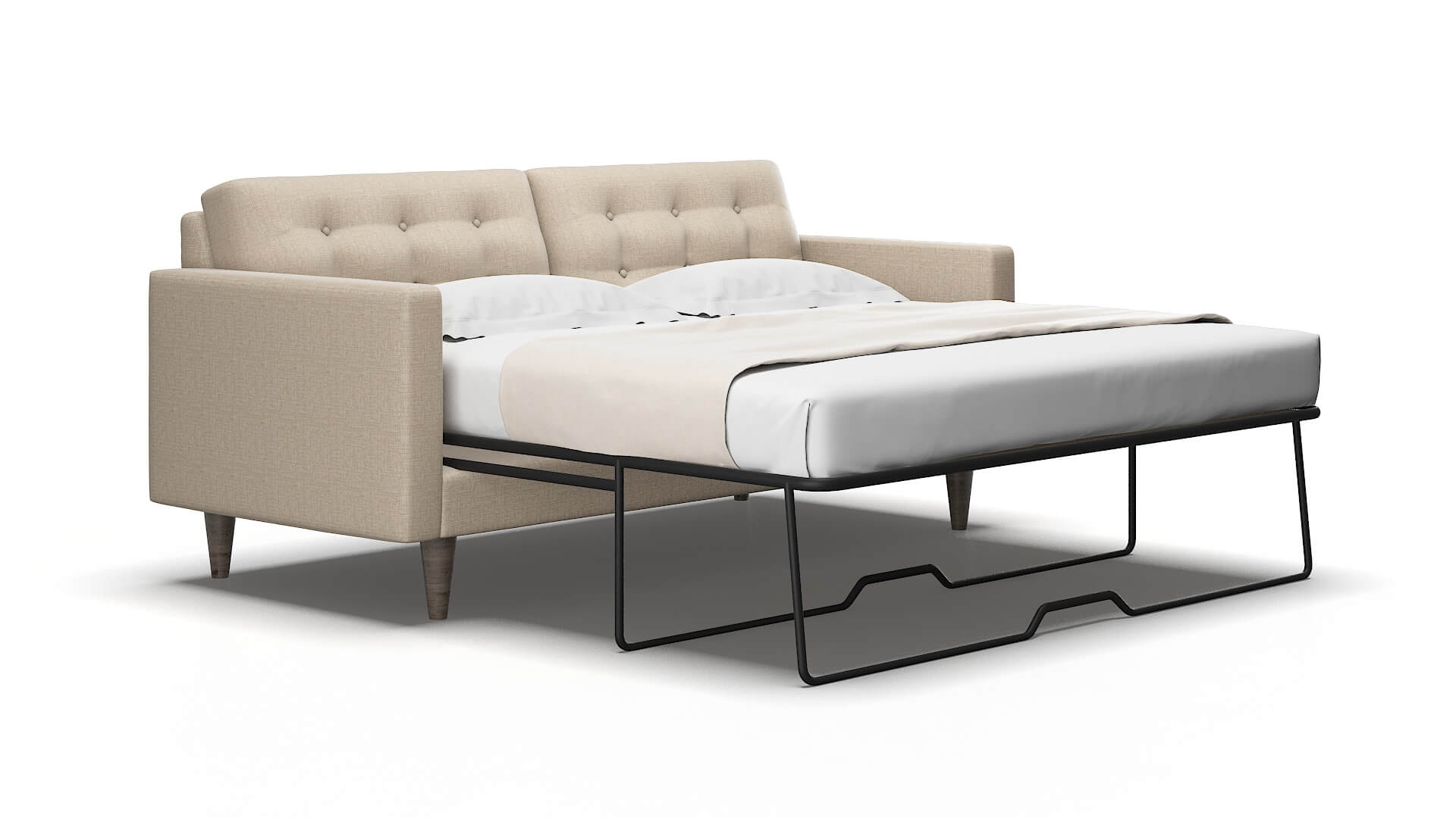 Turin Sosoftness 74 Sofa sleeper Espresso Legs  2