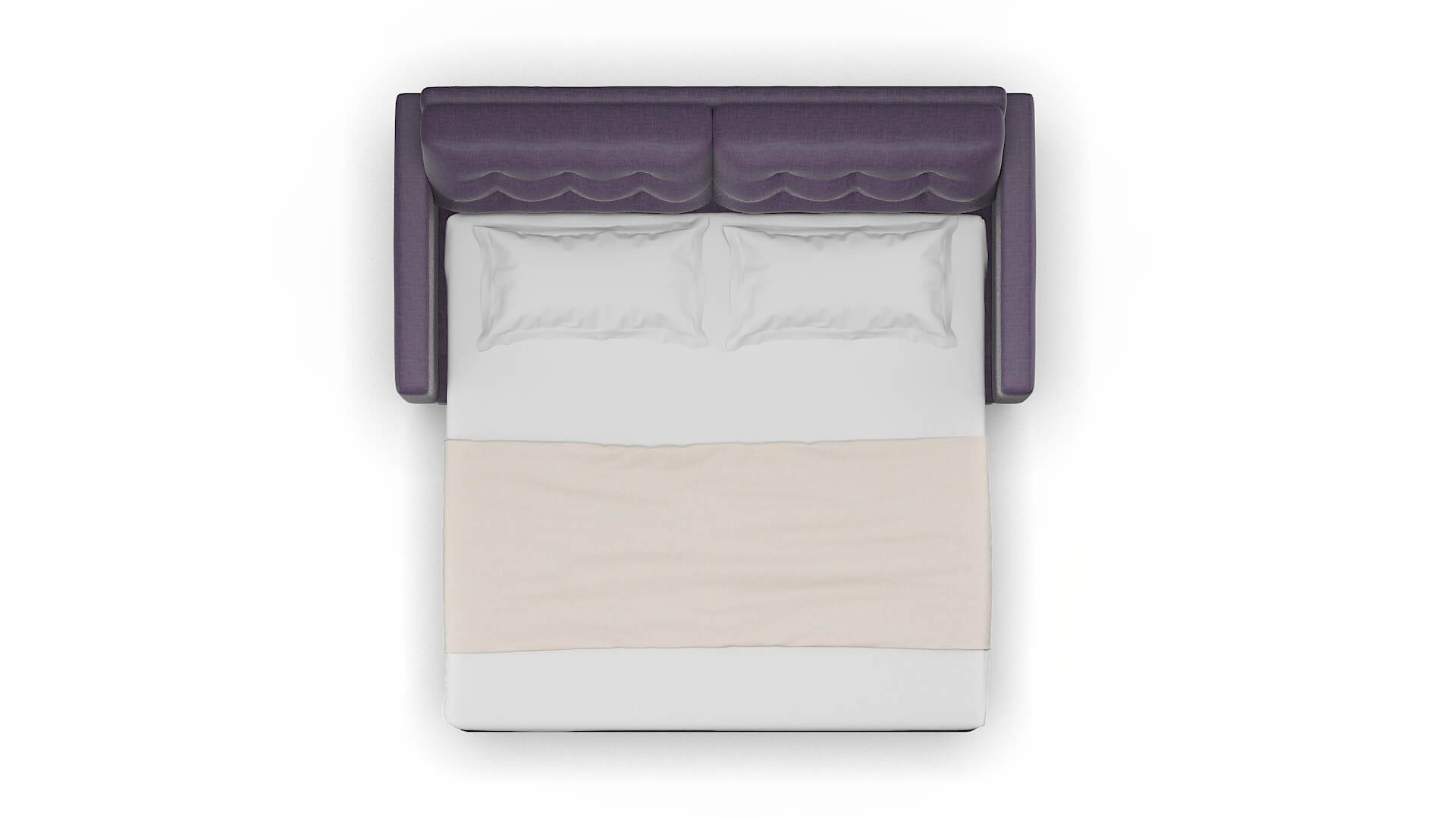 Turin Tess Blackberry Sofa Sleeper Espresso legs 3