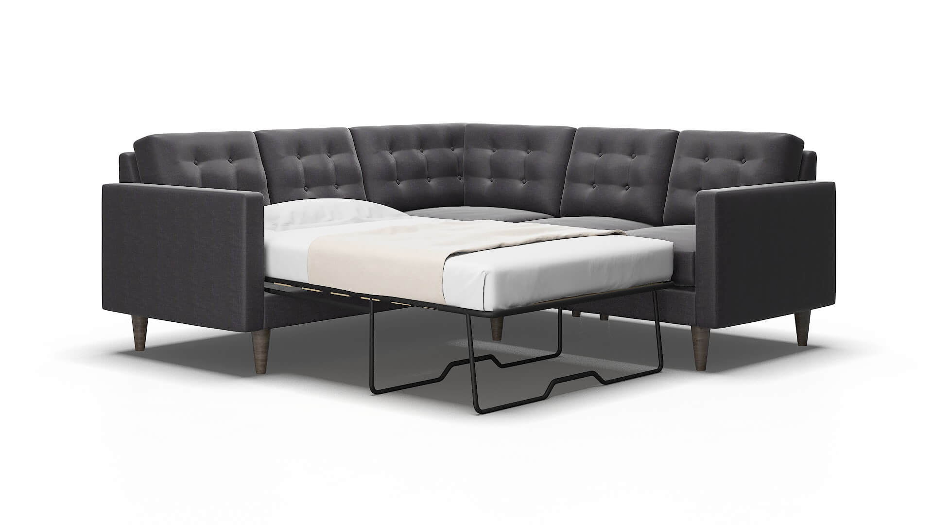 Turin Venus onyx Sectional sleeper Espresso Legs  2