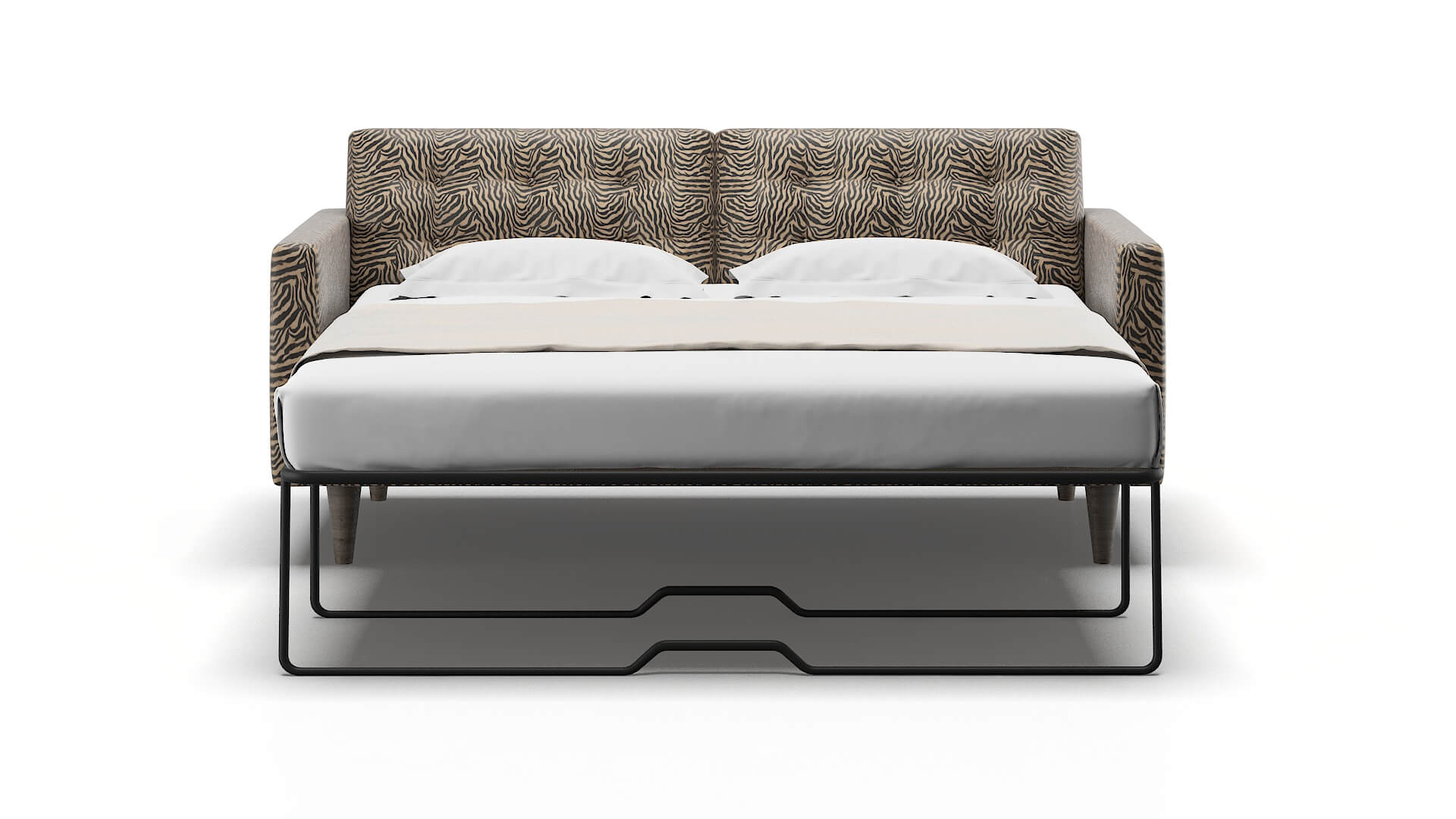 Turin Zambia Coffee Sofa Sleeper Espresso legs 1