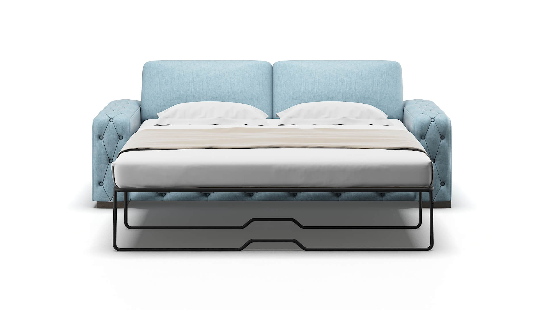 Windsor Atlas Turquoise Sofa Sleeper Espresso legs 1