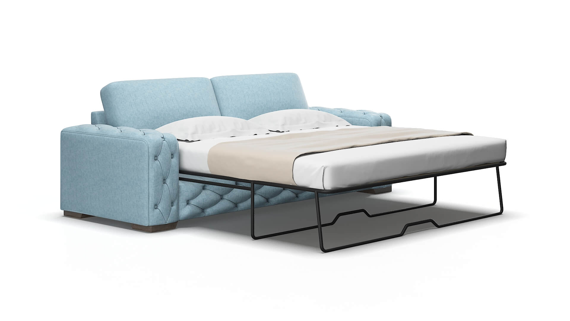 Windsor Atlas turquoise Sofa sleeper Espresso Legs  2