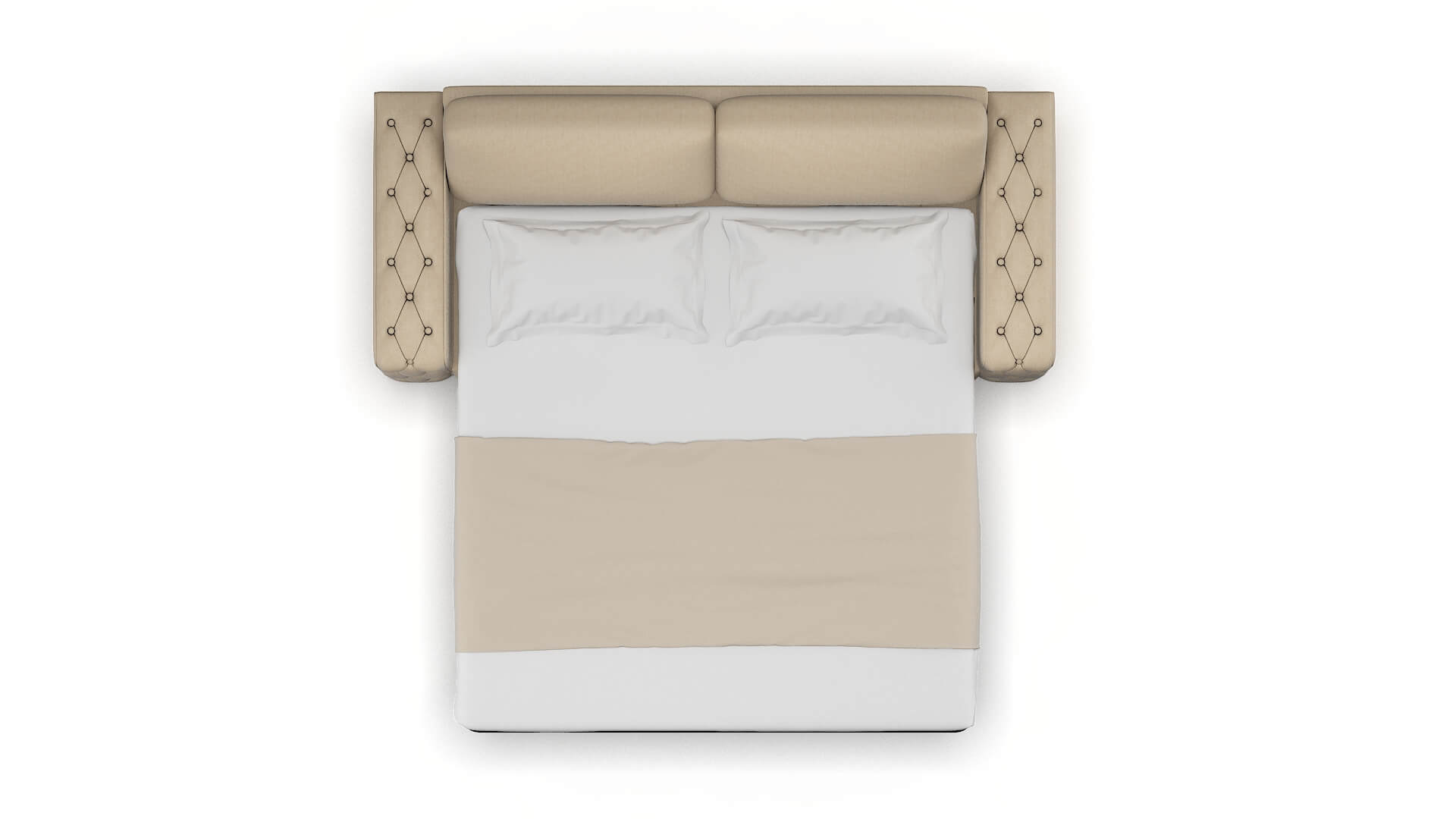 Windsor Avenger Burlap Sofa Sleeper Espresso legs 3