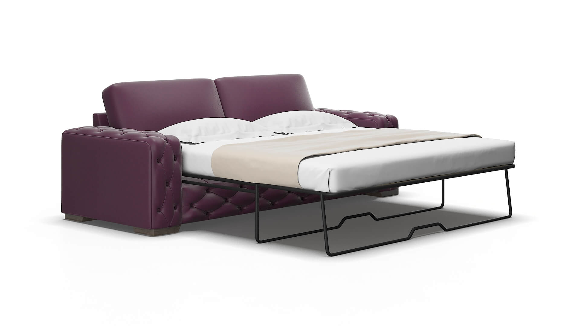 Windsor Bella aubergine Sofa sleeper Espresso Legs  2