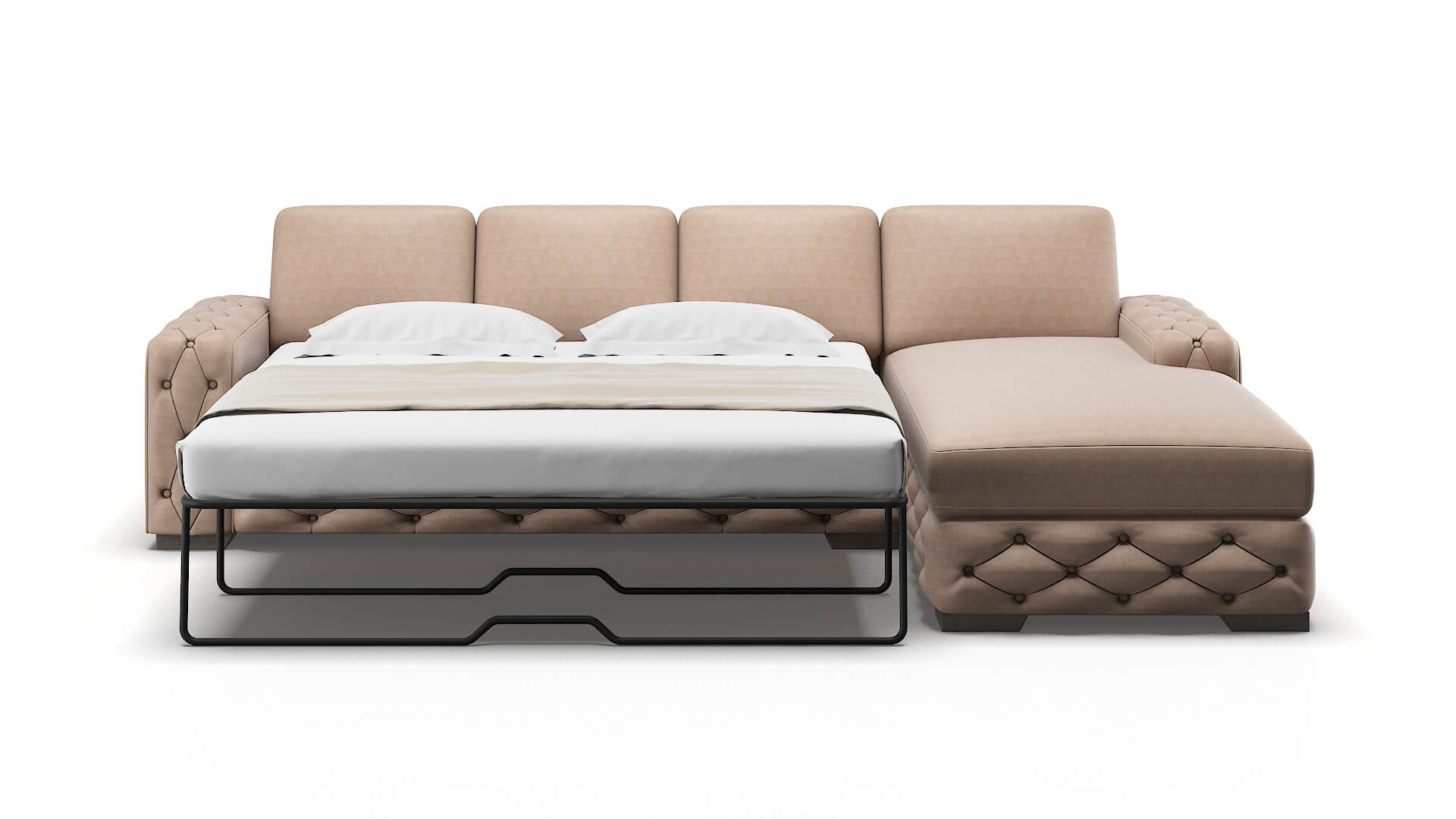 Windsor Bella Pewter Panel Sleeper Espresso legs 1