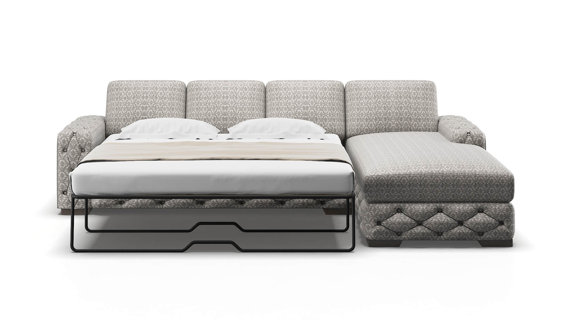 Windsor Bergamo Dove Panel Sleeper Espresso legs 1