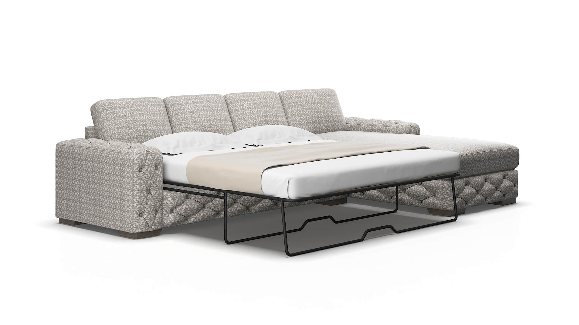 Windsor Bergamo dove Panel sleeper Espresso Legs  2