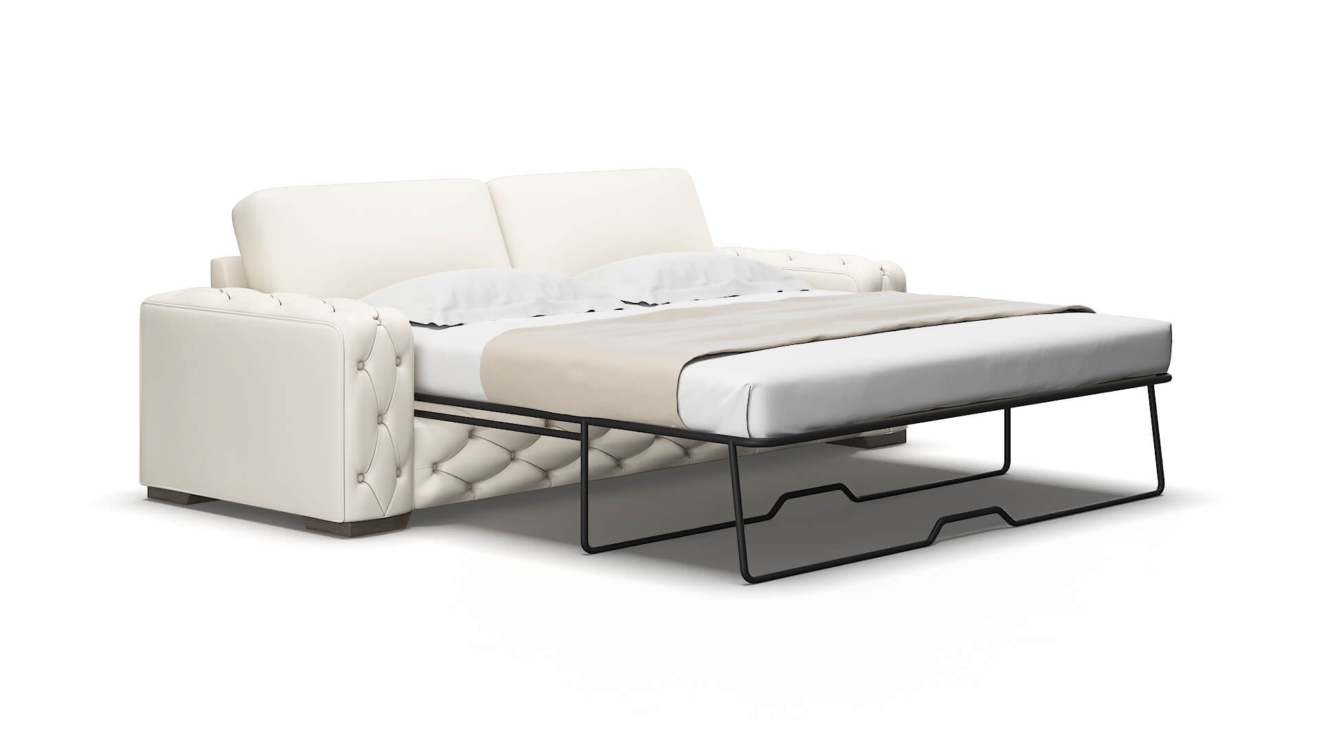 Windsor Blanche Milky Sofa Sleeper Espresso legs 2