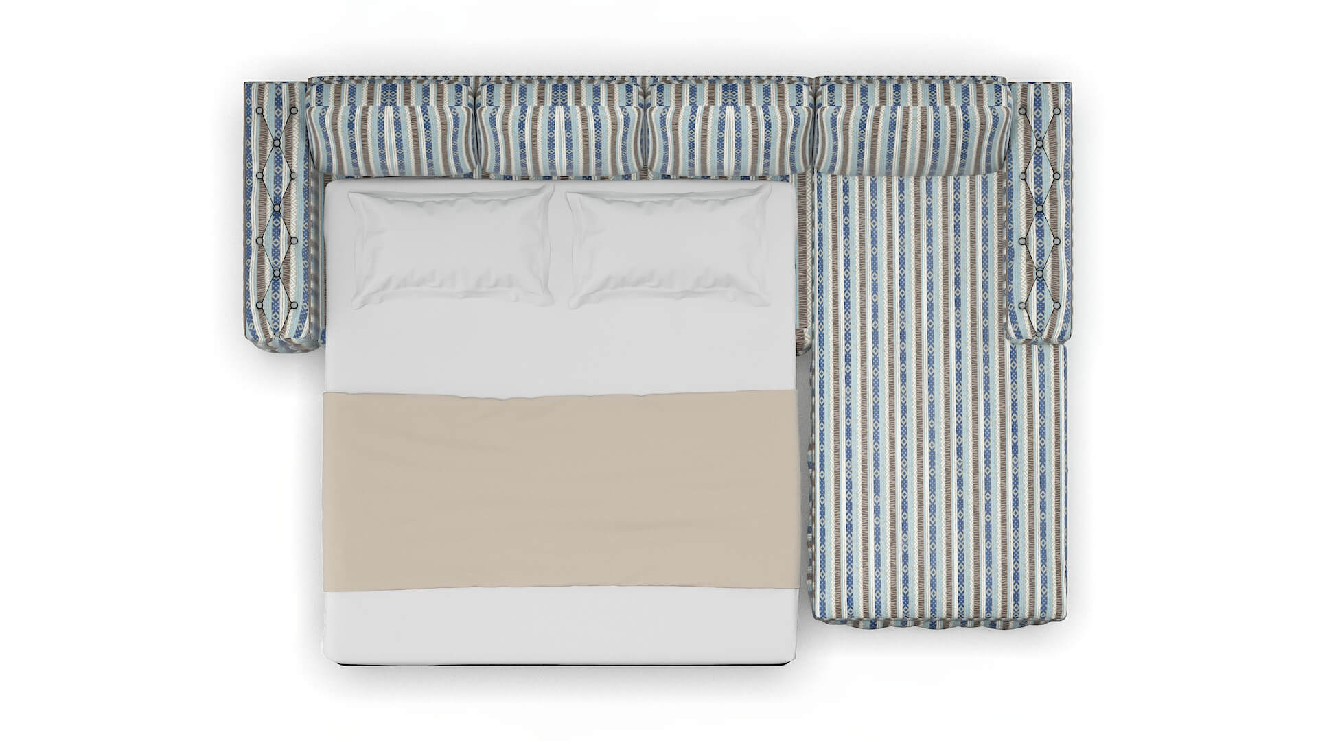 Windsor Bodhi Indigo Panel Sleeper Espresso legs 3