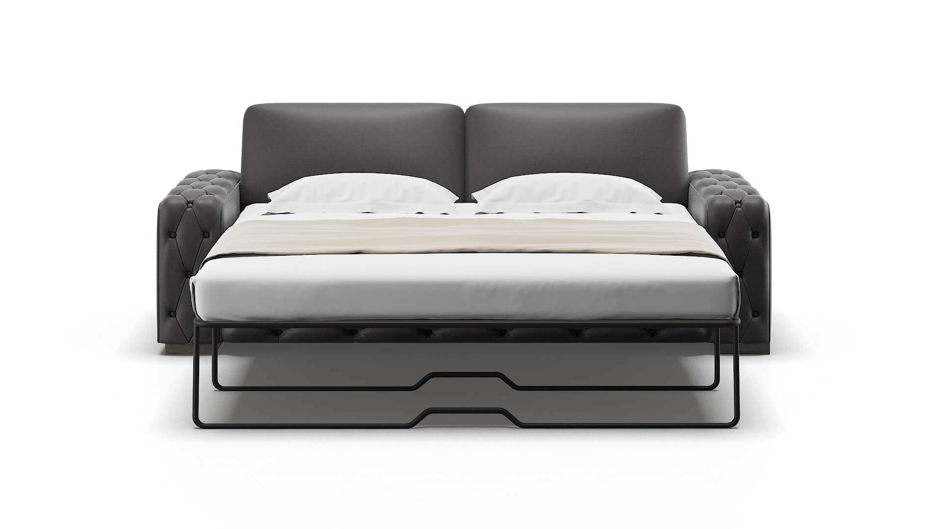 Windsor Catalina Charcoal Sofa Sleeper Espresso legs 1