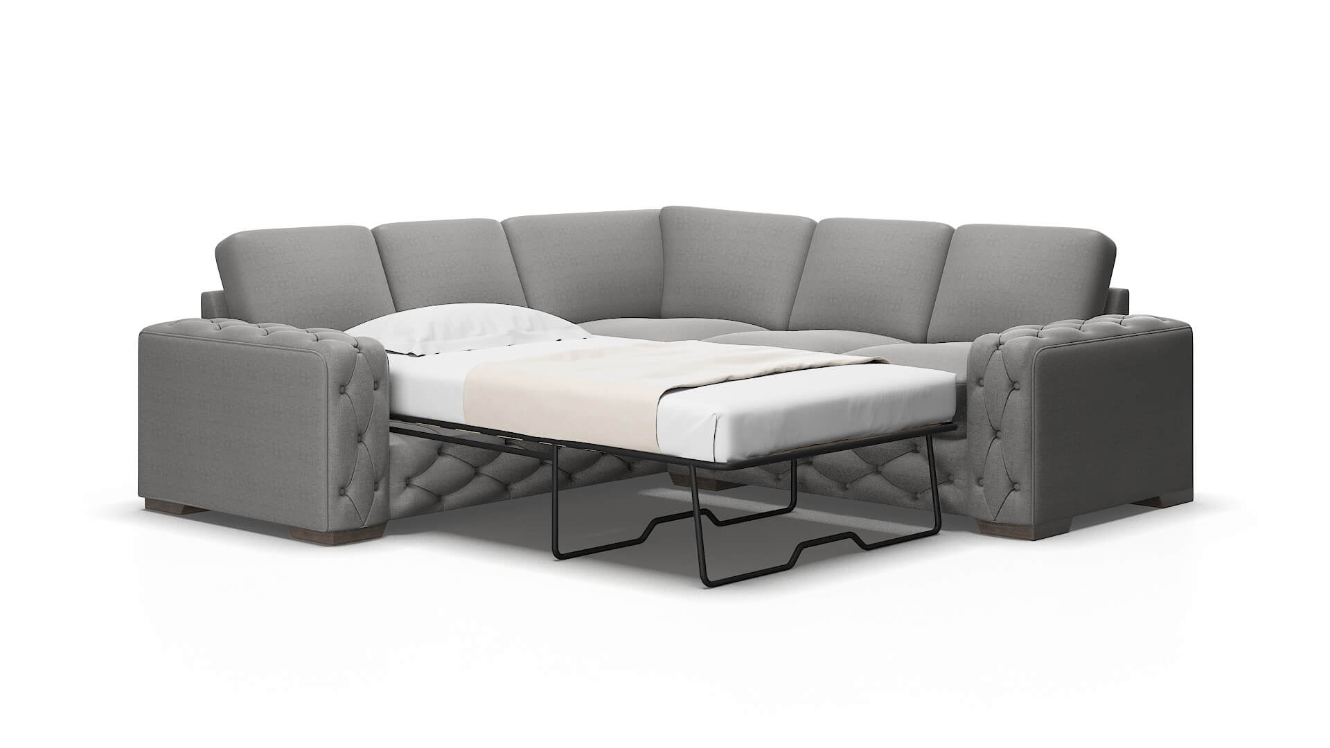 Windsor Catalina steel Sectional sleeper Espresso Legs  2