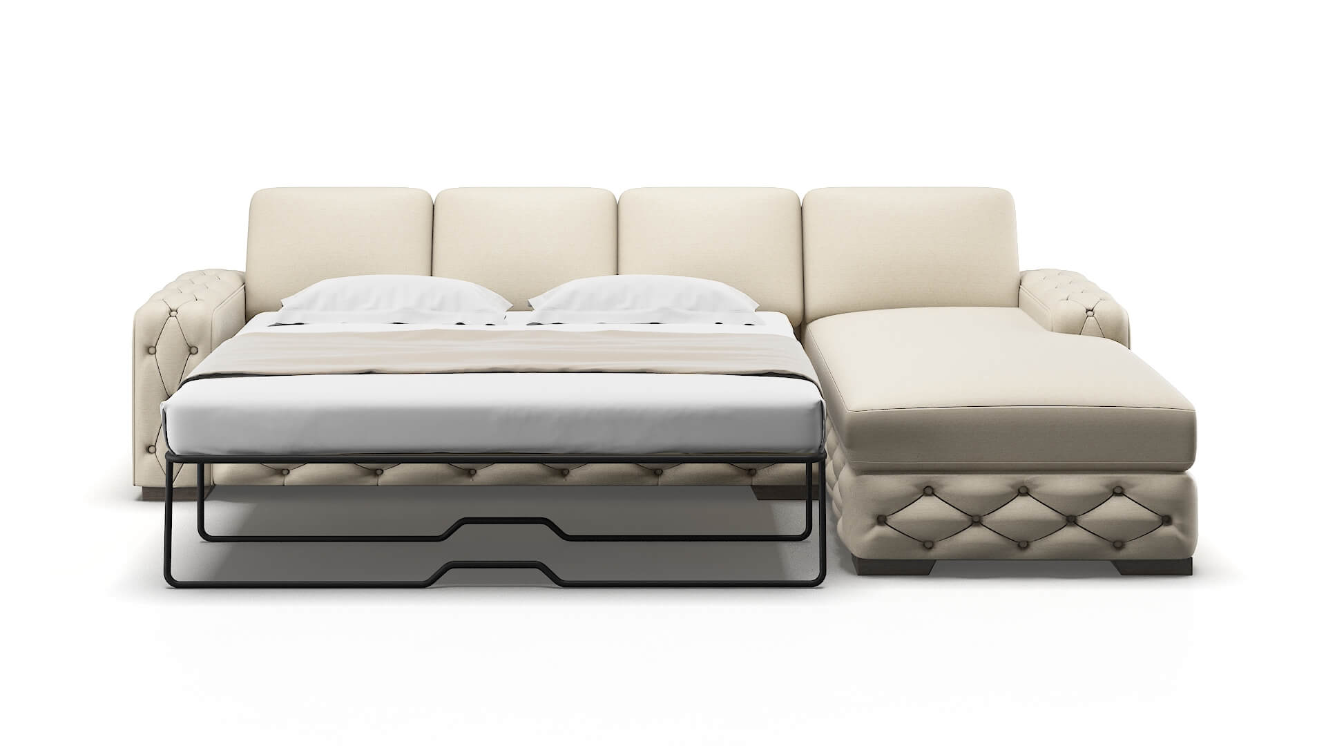 Windsor Chance Sand Panel Sleeper Espresso legs 1