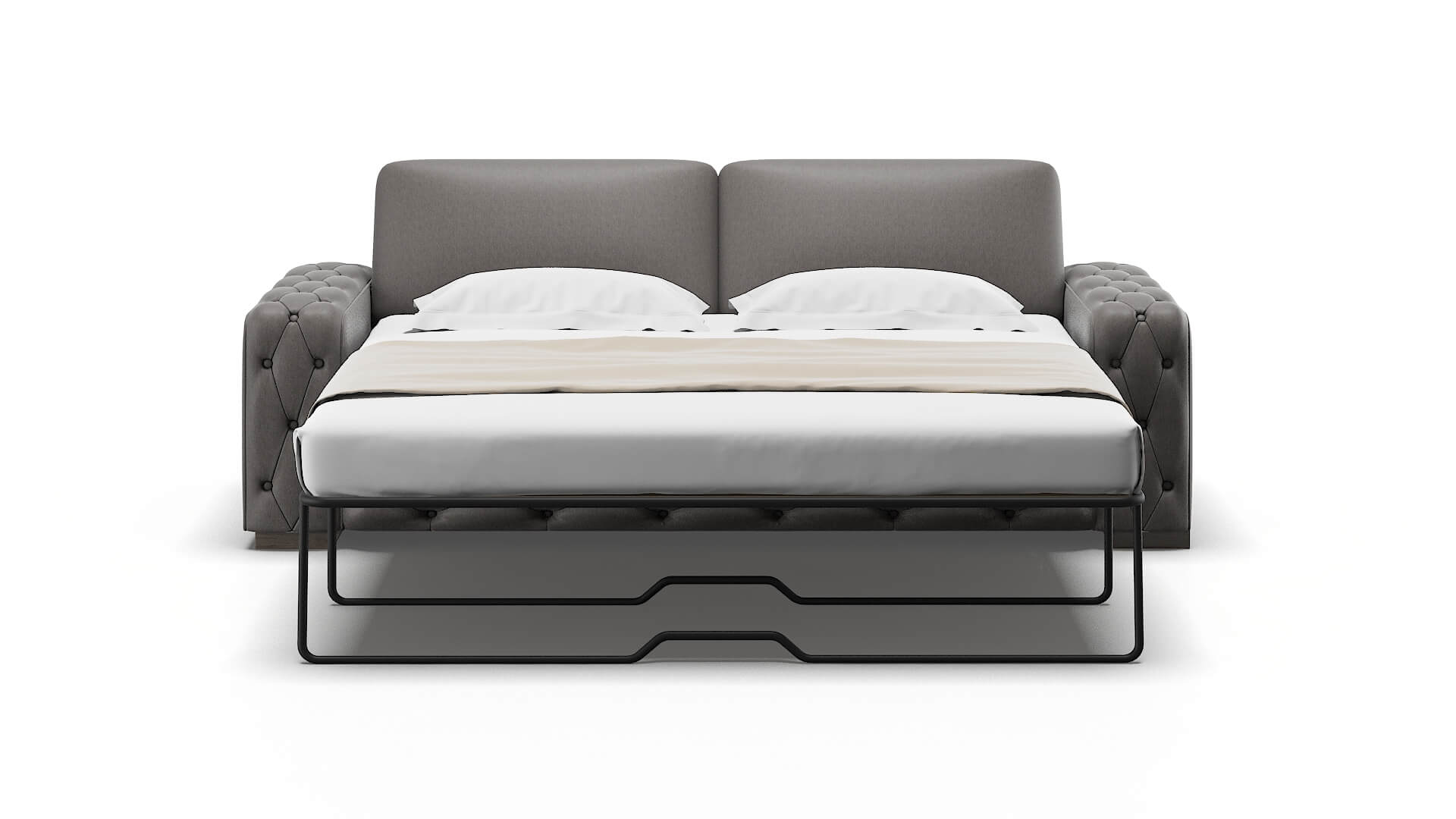 Windsor Cosmo Charcoal Sofa Sleeper Espresso legs 1