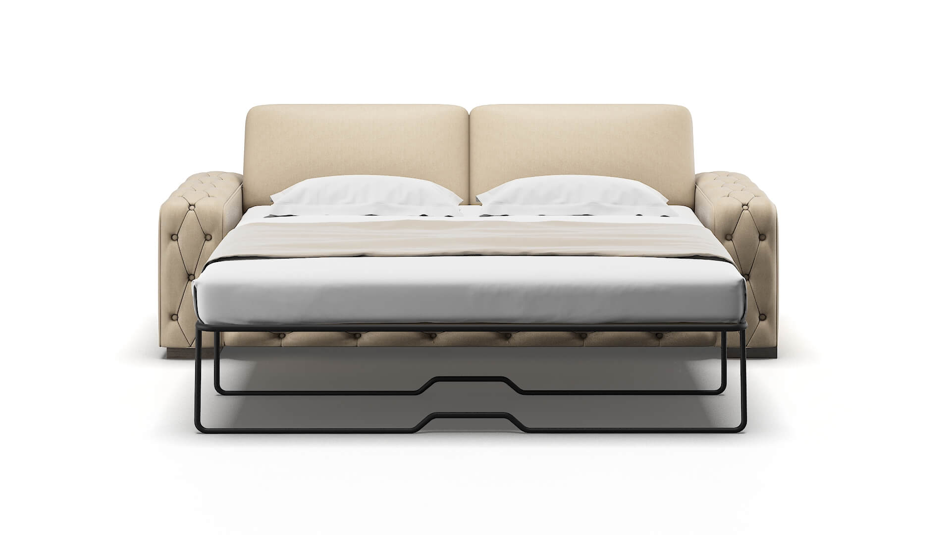 Windsor Cosmo Fawn Sofa Sleeper Espresso legs 1