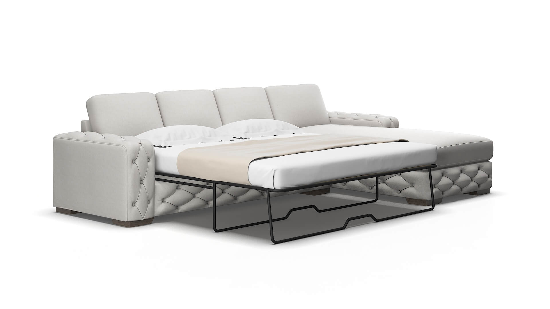 Windsor Cosmo silver Panel sleeper Espresso Legs  2