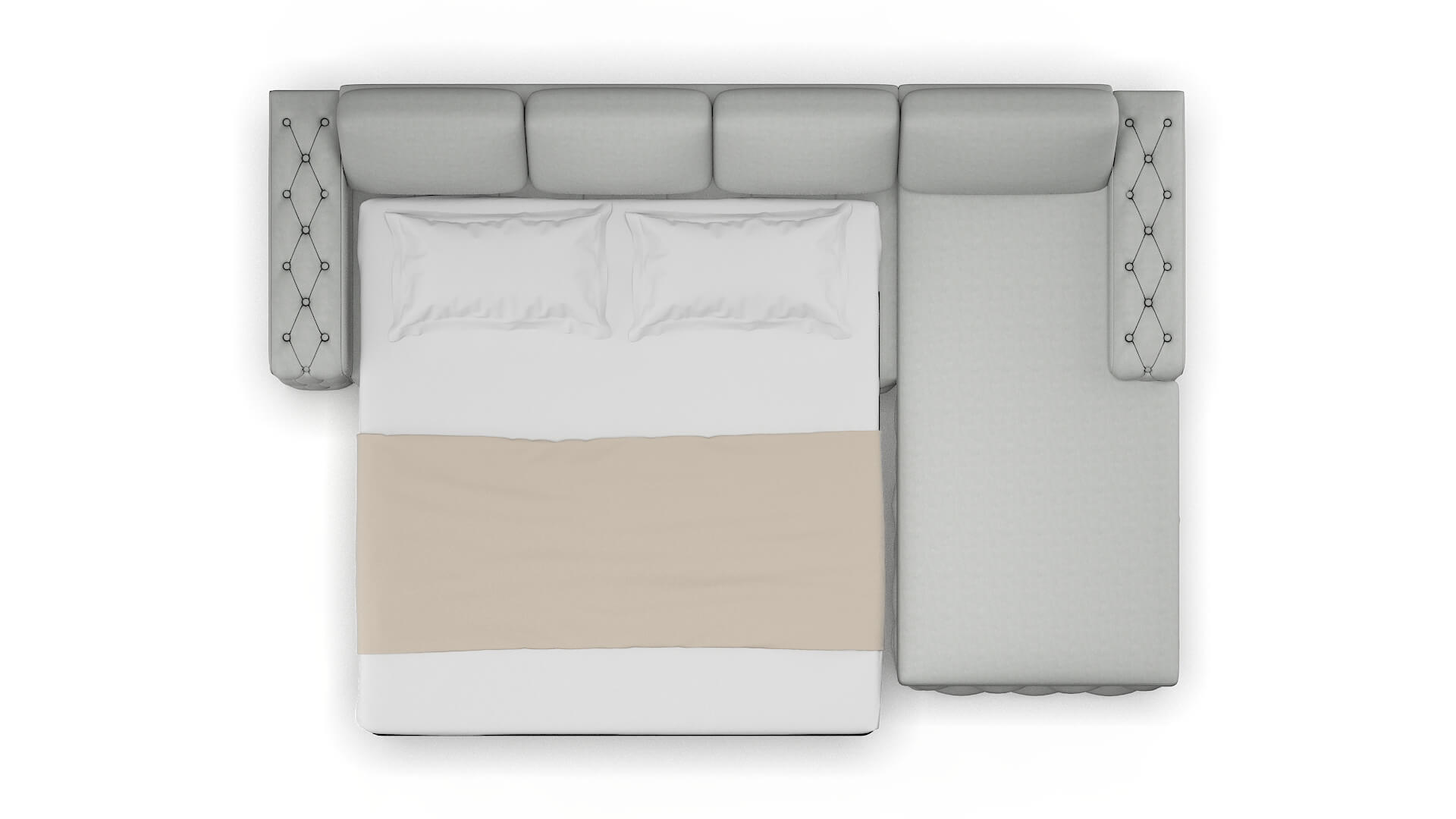 Windsor Dawson Platinum Panel Sleeper Espresso legs 3