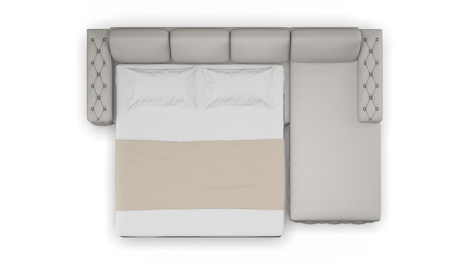 Windsor Derby Grey Panel Sleeper Espresso legs 3