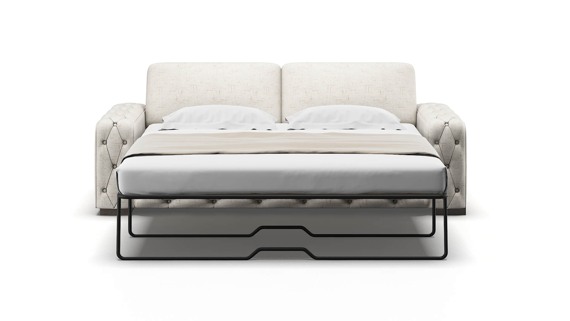 Windsor Derby Taupe Sofa Sleeper Espresso legs 1