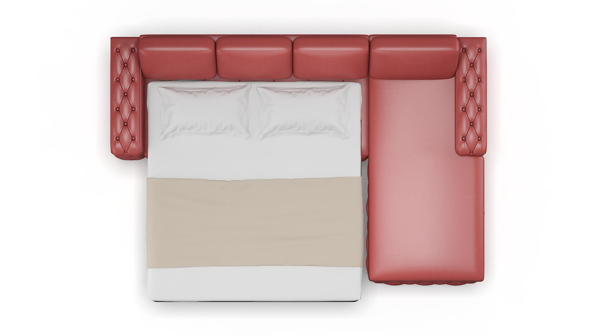 Windsor Dillion Cordovan Panel Sleeper Espresso legs 3