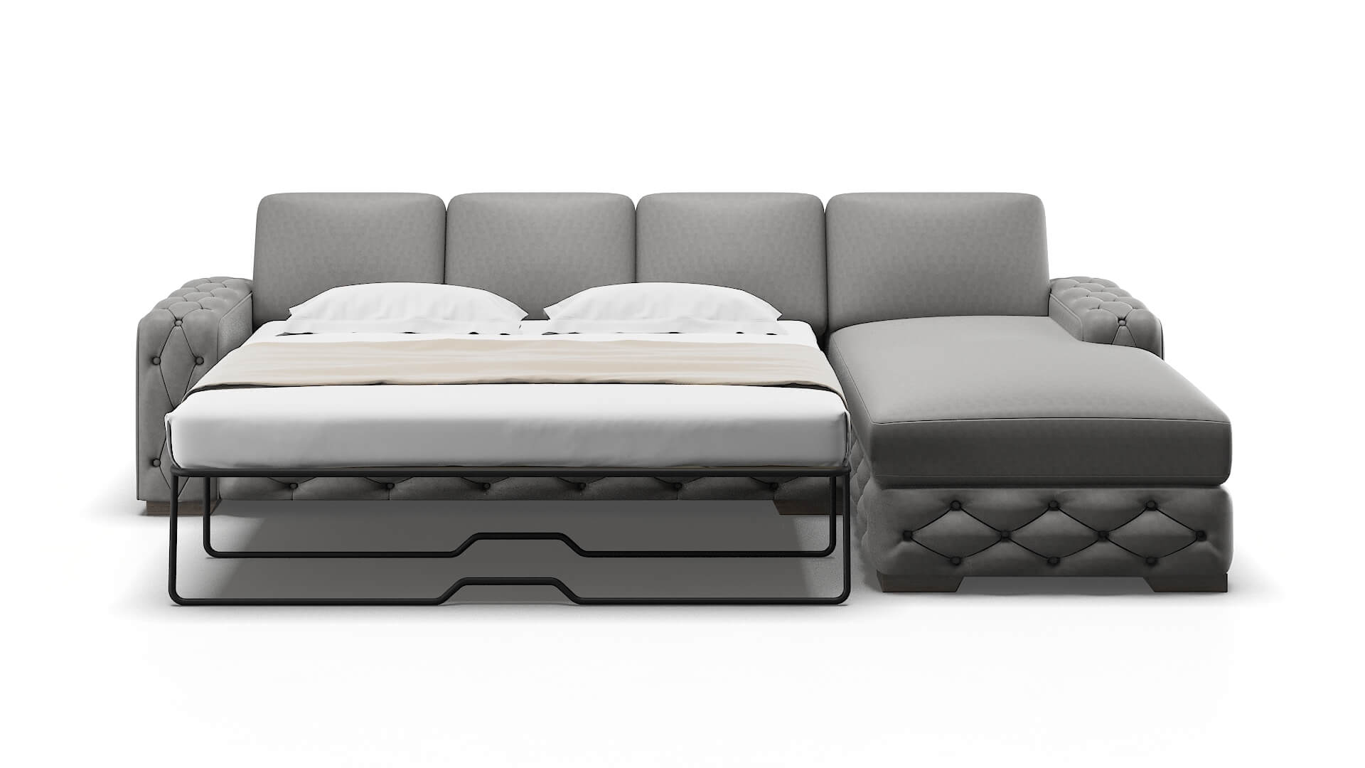 Windsor Dream_d Charcoal Panel Sleeper Espresso legs 1