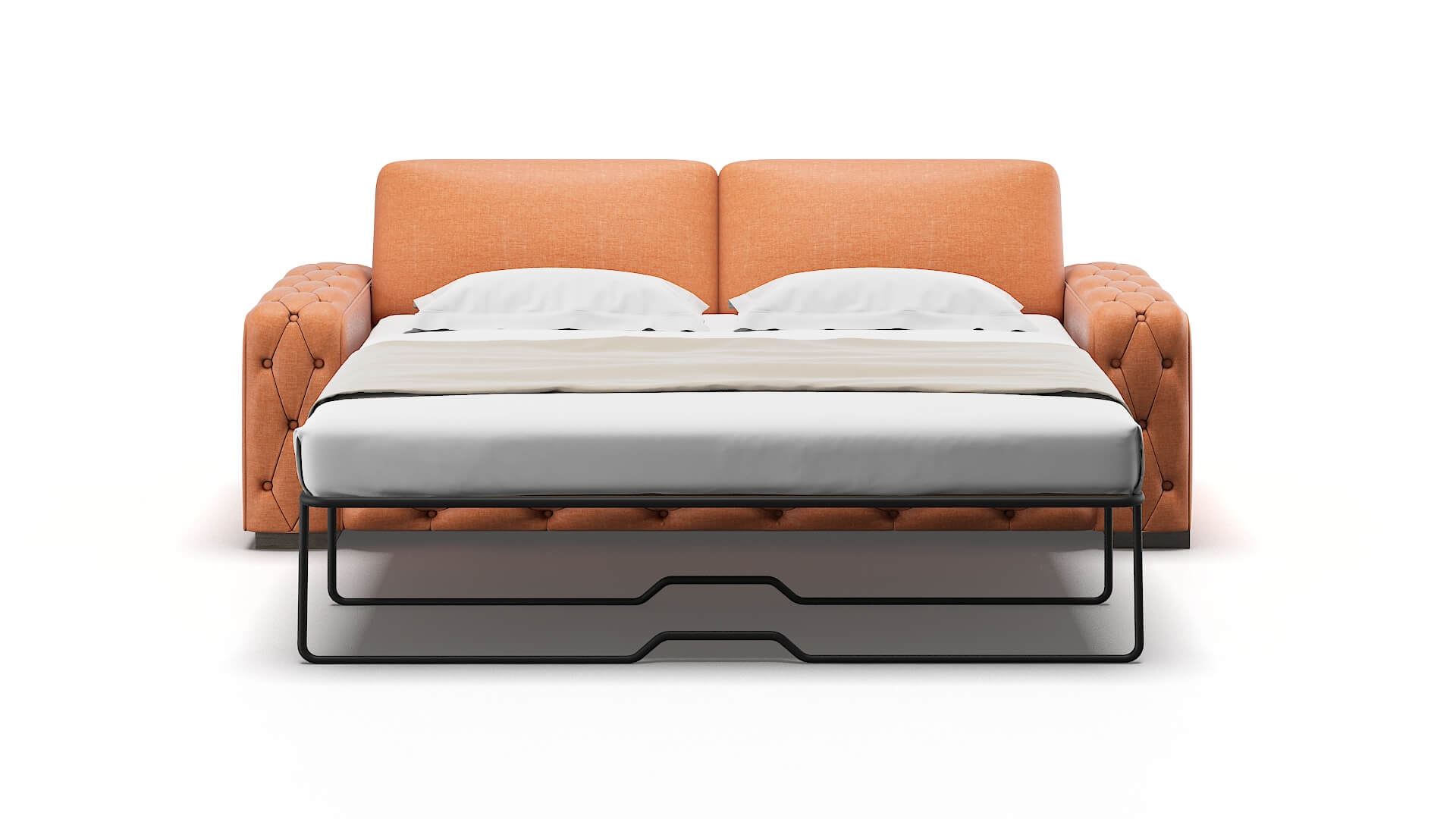 Windsor Durham Tangerine Sofa Sleeper Espresso legs 1