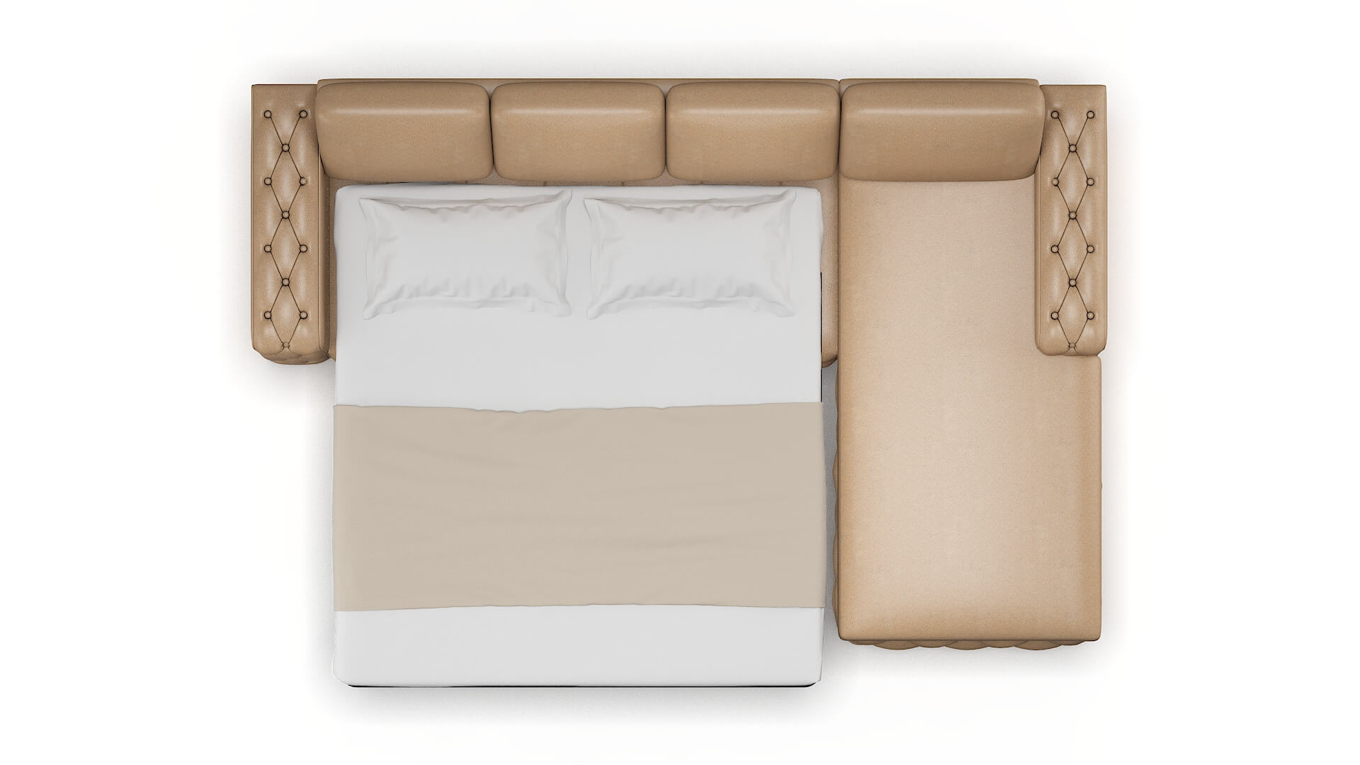 Windsor Ford Dune Panel Sleeper Espresso legs 3