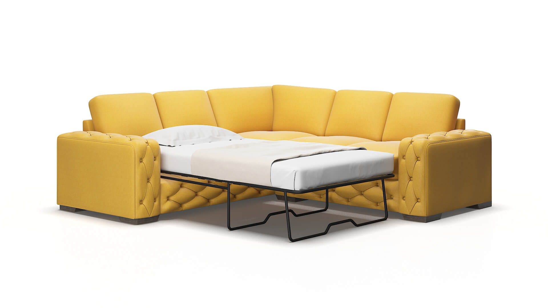 Windsor Hepburn Chai_tea Sectional Sleeper Espresso legs 2