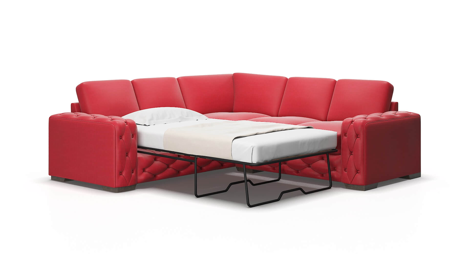 Windsor Hepburn_hrp Pottery Sectional Sleeper Espresso legs 2