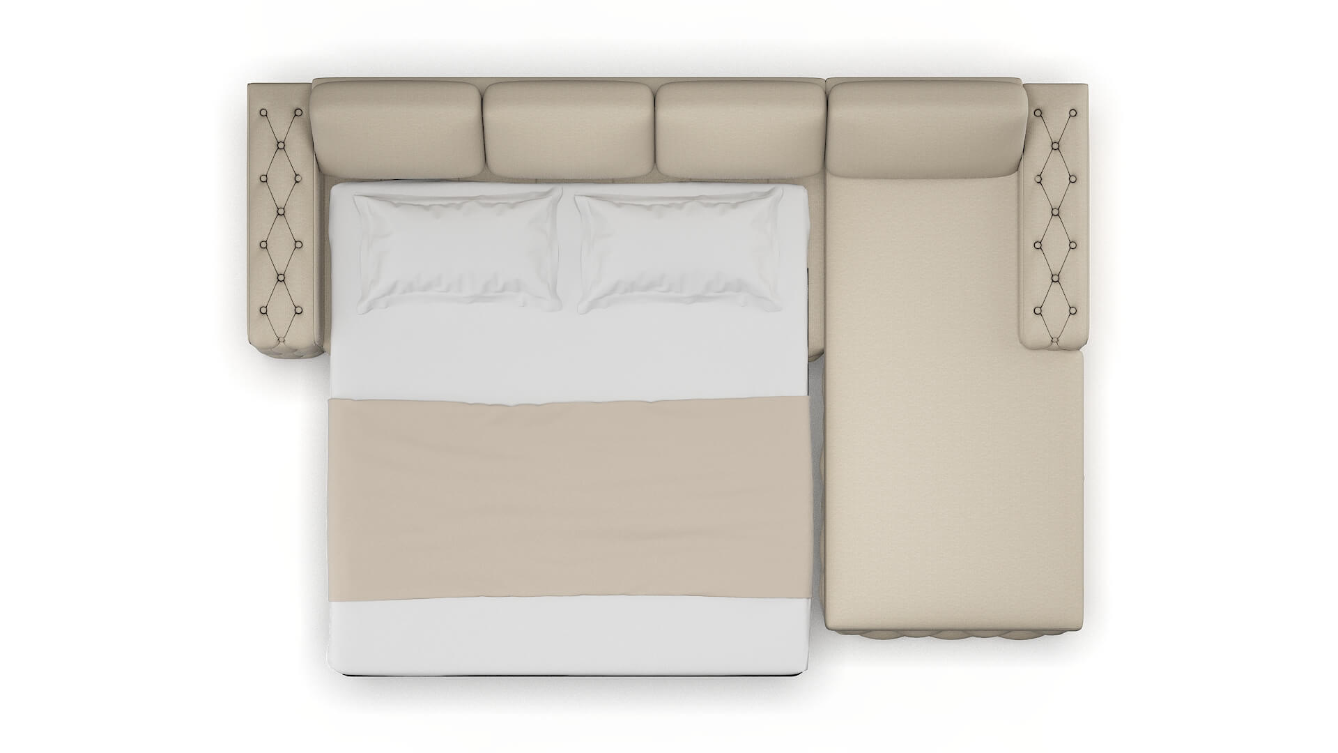 Windsor Insight Barley Panel Sleeper Espresso legs 3