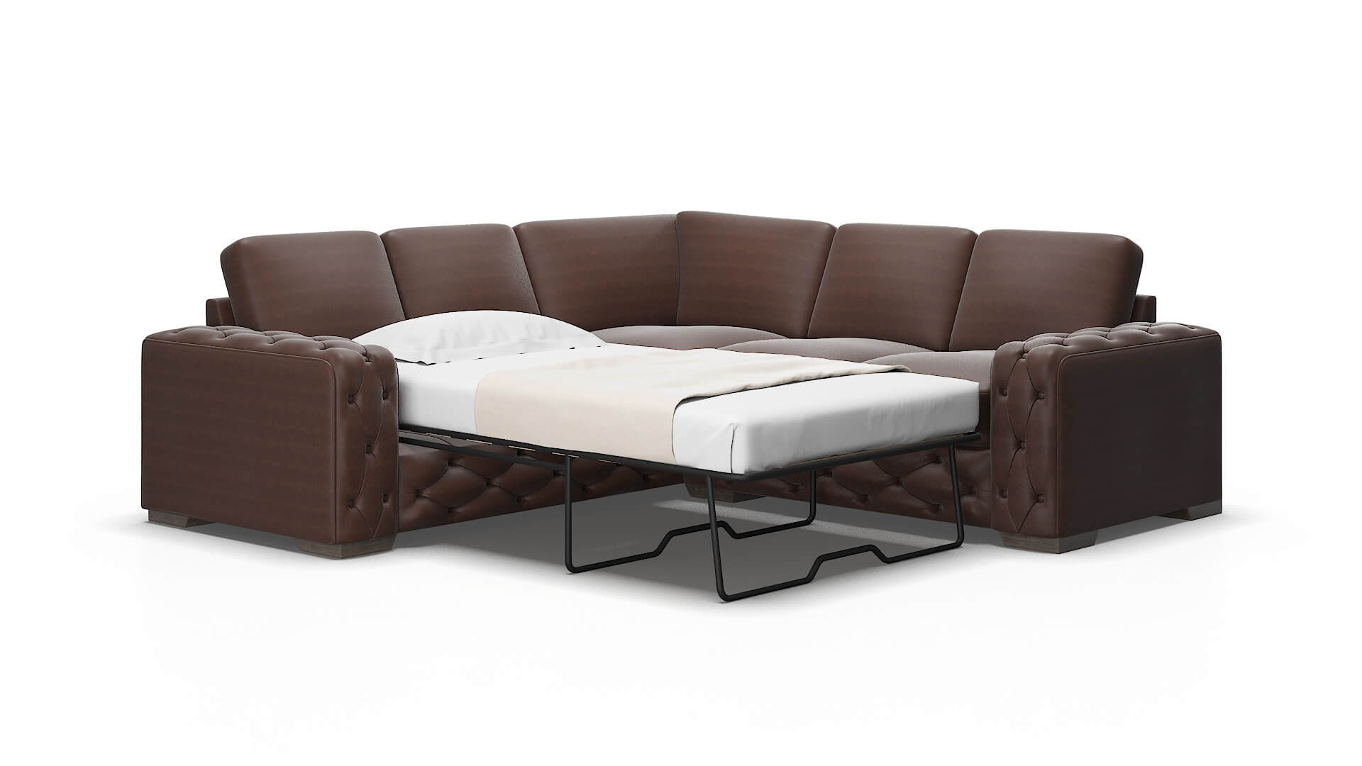 Windsor Insight cafe Sectional sleeper Espresso Legs  2