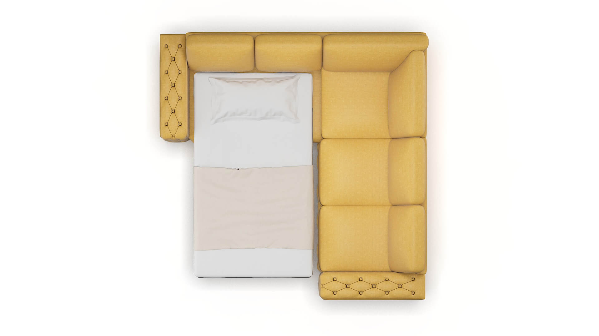 Windsor Jade 400 Sectional Sleeper Espresso legs 3