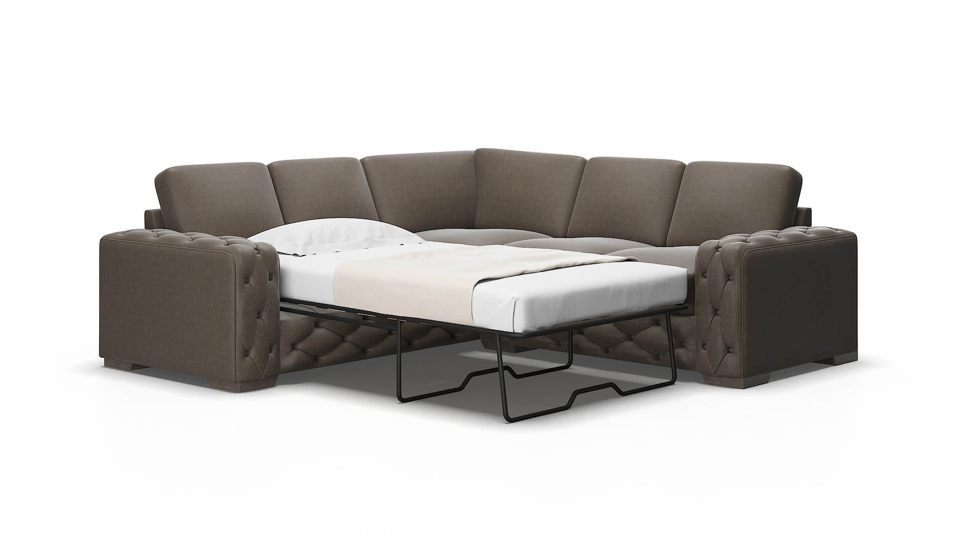 Windsor Keylargo bark Sectional sleeper Espresso Legs  2